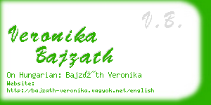 veronika bajzath business card